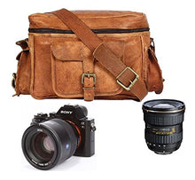 Load image into Gallery viewer, Leather Camera Bag DSLR Lens Case Camera Purse
