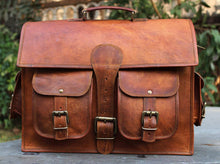 Load image into Gallery viewer, John Leather Briefcase Office Bag

