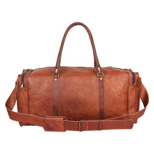 Load image into Gallery viewer, Vintage Leather Travel Duffle Bag
