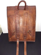 Load image into Gallery viewer, Sasa Roll Top Leather Backpack
