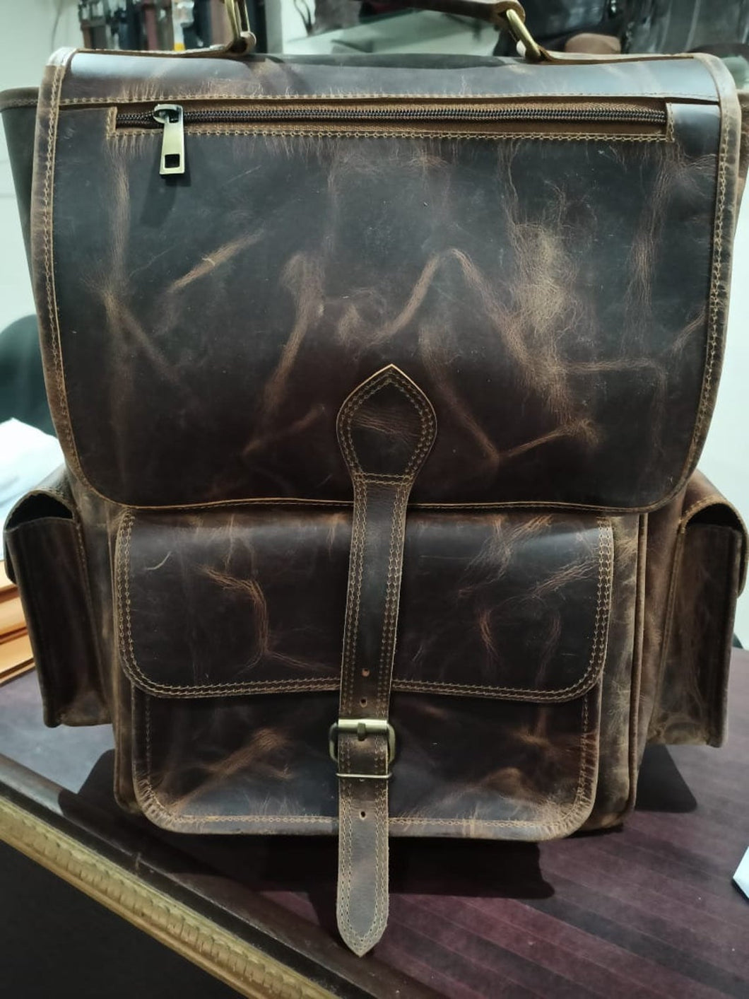 Alaska Leather Backpack